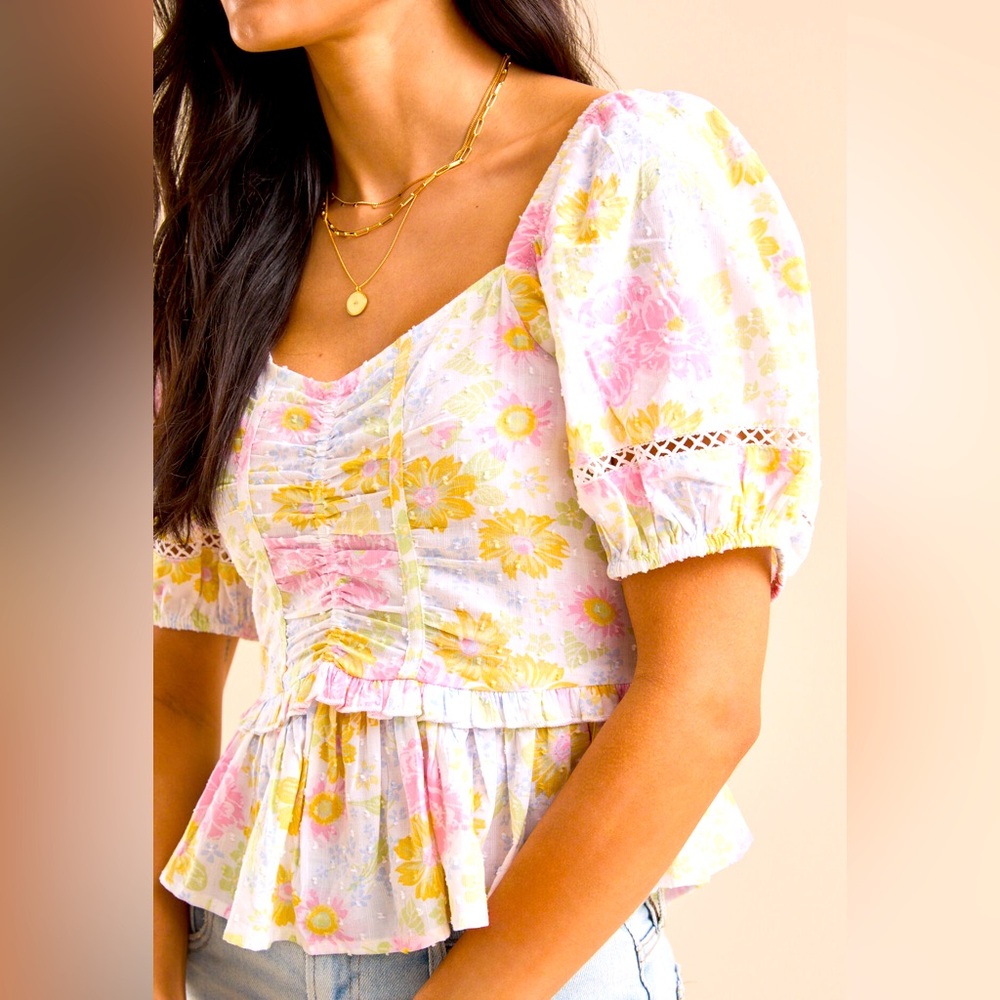 Altar'd State Penny Floral Top